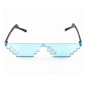 Pixel bril blauw