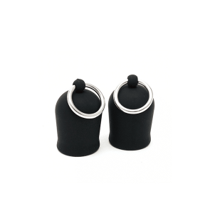 Tepel zuigers met ring Zwart